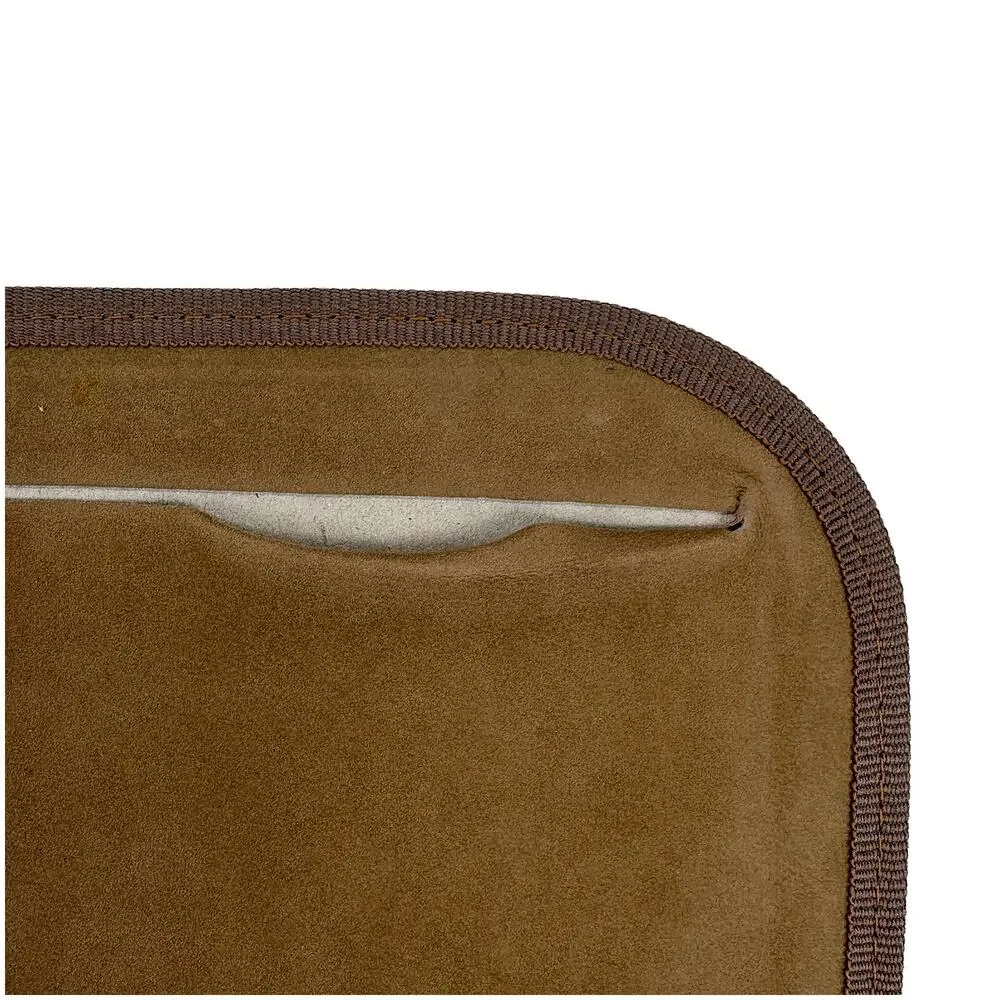 Pierre Cardin VTG Padfolio Notepad Folio Made Italy Houndstooth Brown 9.5